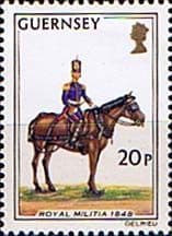 Guernsey 1974 Military Uniforms SG 111 Driver Field Battery Fine Mint