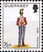 Guernsey 1974 Military Uniforms SG 98 Private East Regiment Fine Mint