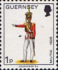Guernsey 1974 Military Uniforms SG 99 Officer, 2nd North Regiment Fine Mint