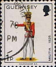 Guernsey 1974 Military Uniforms SG 99 Officer, 2nd North Regiment Fine Used