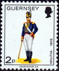 Guernsey 1974 Military Uniforms SG101 Gunner Artillery Fine Mint