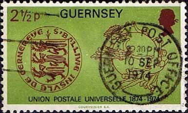 Guernsey 1974 Universal Postal Union SG 114 UPU Fine Used