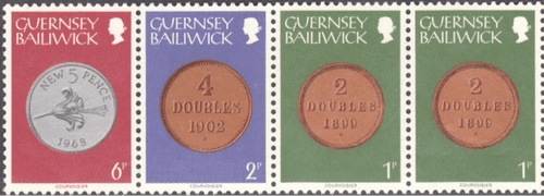 Guernsey 1979 Coins Extract from Booklet SB 17 Fine Mint
