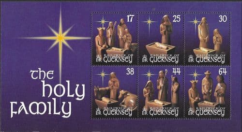 Guernsey 1999 Christmas / Wood Carvings MS 850 Sheet Fine Mint