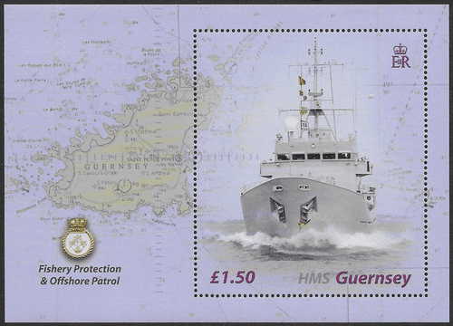 Guernsey 2003 Decommissioning of HMS Guernsey MS 997 Sheet Fine Mint