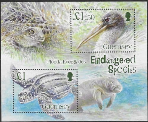 Guernsey 2006 Endangered Species Florida Everglades MS 1096 Sheet Fine Mint
