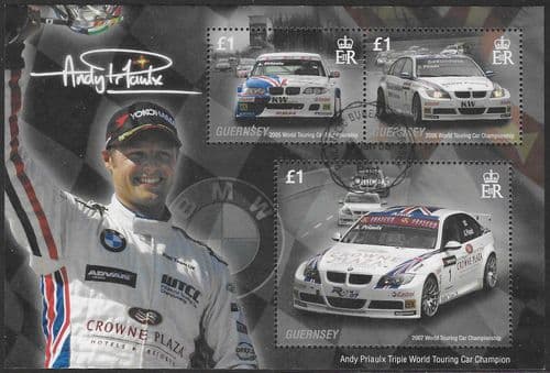 Guernsey 2008 Andy Priaulx Triple World Touring Car Champion MS 1198 Sheet Fine Used