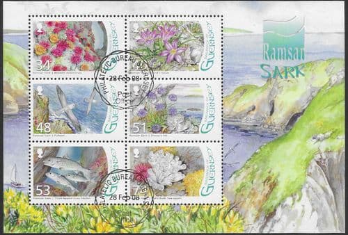 Guernsey 2008 Designation of Gouliot Headland and Caves, Sark as Ramsar Site MS 1205 Sheet Fine Used