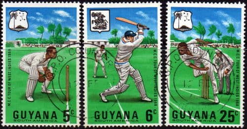 Guyana 1967 Cricket Tour Set Fine Used