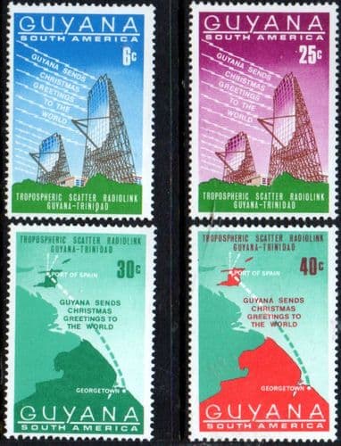 Guyana 1968 Christmas Set Fine Mint