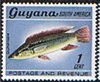 Guyana 1968 Fish Animals and Bird SG 448 Fine Mint