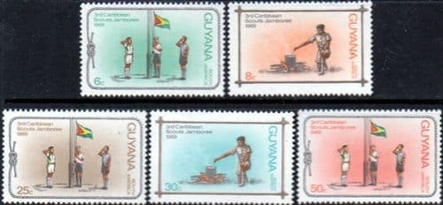 Guyana 1969 Diamond Jubilee of Scouting Set Fine Mint