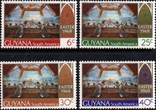 Guyana 1969 Easter Set Fine Mint