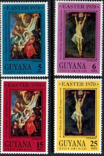 Guyana 1970 Easter Set Fine Mint