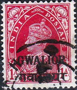 Gwalior 1938 King George VI Overprint SG 112 Fine Used