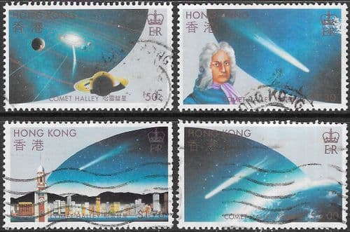 Hong Kong 1986 Halley's Comet Set Fine Used