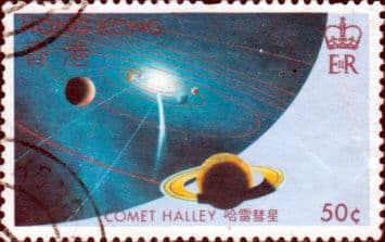 Hong Kong 1986 Halley's Comet SG 507 Fine Used