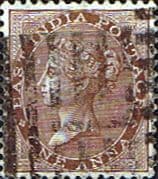 India 1865 Queen Victoria SG 59 Fine Used