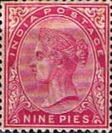 India 1882 Queen Victoria SG 86 Good Mint