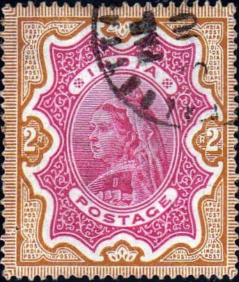 India 1895 Queen Victoria SG107 Fine Used