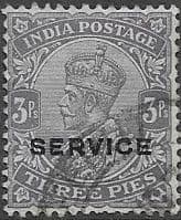 India 1912 King George V Service SG O73 Fine Used