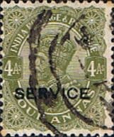 India 1912 King George V Service SG O85 Fine Used