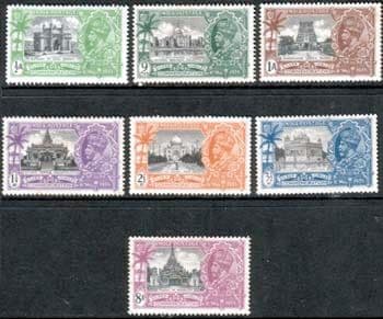 India 1935 King George V Silver Jubilee Set Fine Mint