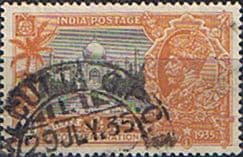 India 1935 King George V Silver Jubilee SG 244 Fine Used