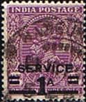India 1937 King George VI Service SG O142 Surcharged Fine Used