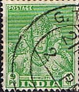 India 1949 SG 311 Trimurti Fine Used
