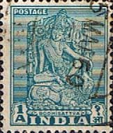 India 1949 SG 312 Bodhisattva Fine Used