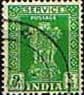 India 1950 Asokan Lion Capital Service SG O153 Fine Used