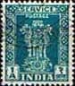 India 1950 Asokan Lion Capital Service SG O154 Fine Used