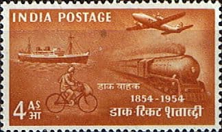 India 1954 SG 350 Indian Stamp Centenary Fine Mint