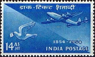 India 1954 SG 351 Indian Stamp Centenary Fine Mint