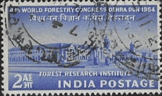 India 1954 World Forestry Congress Fine Used