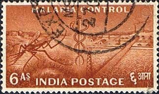 India 1955 Five Year Plan SG 361 Maleria Control Fine Used