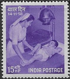 India 1958 Childrens Day Fine Mint