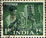 India 1958 Five Year Plan SG 413 Telephone Engineer Fine Used