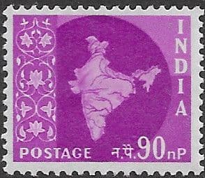 India 1958 Map SG 412 Fine Mint