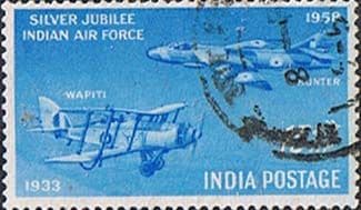 India 1958 Silver Jubilee of Indian Air Force SG 397 Fine Used