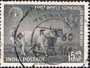 India 1959 World Agricultural Fair Fine Used