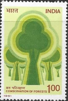 India 1981 Forests Conservation SG 1008 Fine Mint