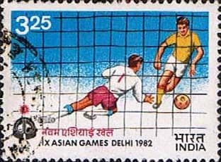 India 1982 Asian Games SG 1064 Football Fine Used