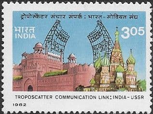 India 1982 Troposcatter Communication Link SG 1058 Fine Mint