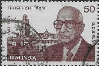 India 1984 90th Birth Anniversary of G. D. Birla SG 1126 Fine Used
