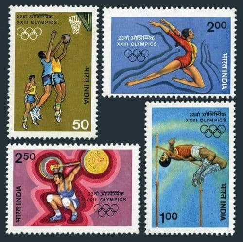 India 1984 Olympic Games Set Fine Mint