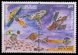 India 2000 India's Space Programme Pair Fine Mint