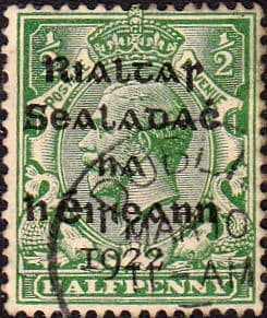 Ireland 1922 Eire Issue SG 1 George V Overprint Fine Used
