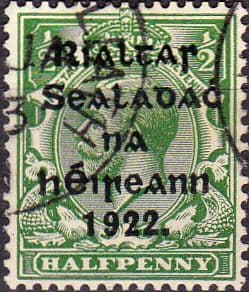 Ireland 1922 Eire Issue SG 26 George V Overprint Fine Used